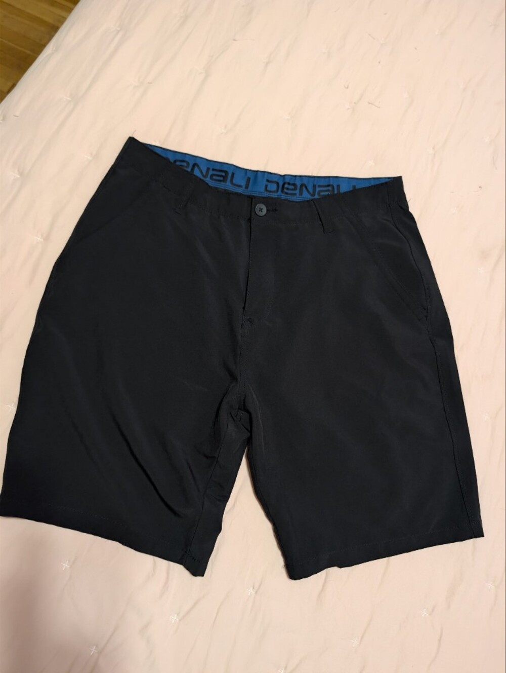 Denali Men's Hybrid Performance Shorts Size 34 Black Stretch Comfort Flex Wais